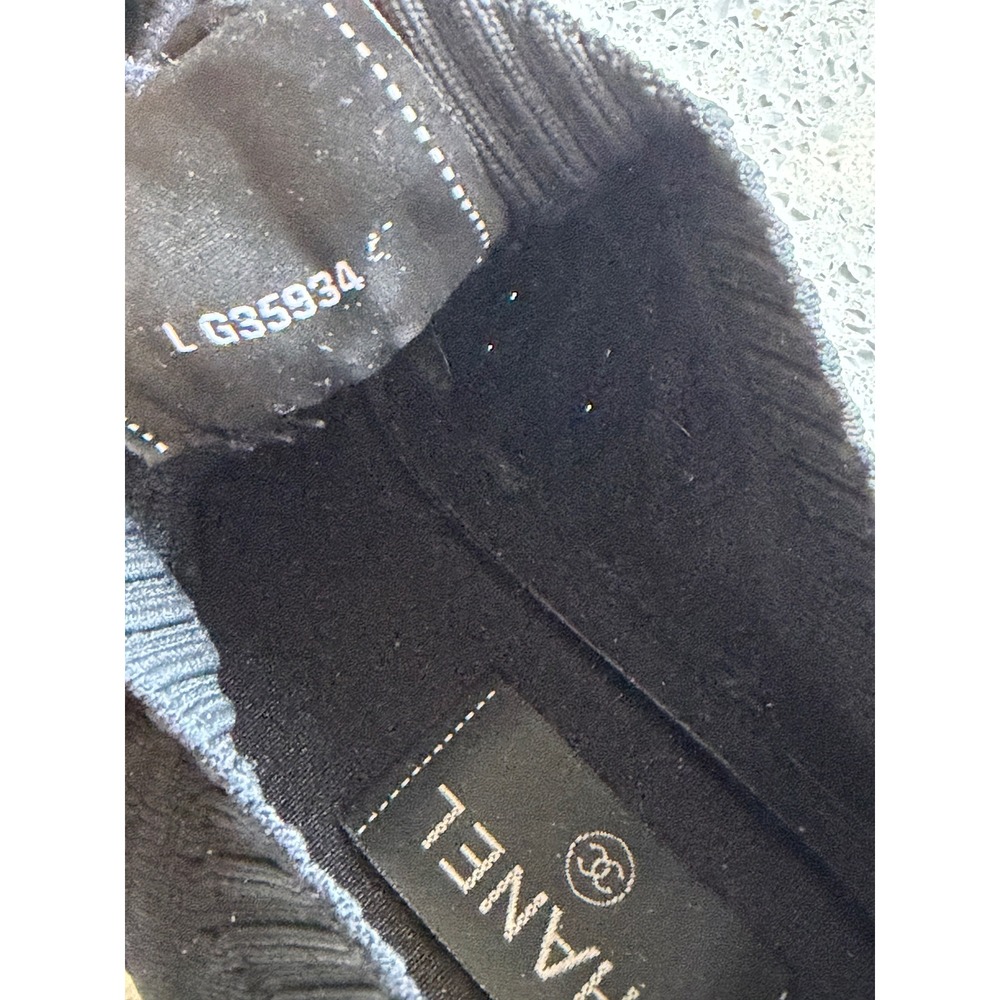 Chanel Sneakers Black Knit Size 40 - Picture 10 of 10